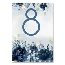 Cascading Roses Wedding Table Number Card Zazzle Com In 2020 Wedding Table Numbers Wedding Table Number Cards Blue Roses Wedding