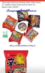 Submitted 3 years ago by ininubi. Status Ramen Samyang Halal Atau Tidak Ini Penjelasan Jakim Sayidahnapisahdotcom