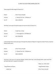 Selanjutnya dalam surat kuasa ini disebut sebagai pemberi kuasa, dengan ini memberi kuasa. Contoh Surat Kuasa Pengambilan Str Download Suratresmi Com