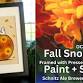 Framed Fall Snoopy with Pressed Flowers | Schnitz event image