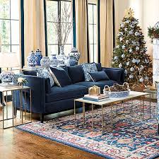 Marni Sofa In Signature Velvet Ink Stocked Blue Sofas Living Room White Living Room Decor Blue And White Living Room