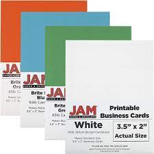 And you'll receive it electronically, so you'll be ready to print by the time you receive your order! Printable Business Cards 3 1 2 X 2 Jam Paper