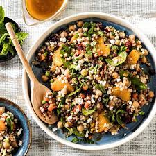 Cool., in a small bowl, whisk the oil, lime juice and soy sauce. Cranberry Orange Couscous Salad Recipe Simplot Foods