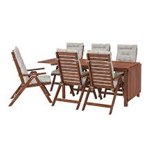 These are our gallery collection about table balcon ikea. Applaro Table 6 Chaises Doss Regl Ext Teinte Brun Kuddarna Gris Ikea