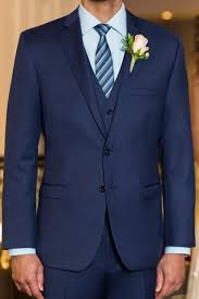 Navy Blue 3 Piece Suit Mens Wedding Suit You want to be comfortable and stylish on your wedding day and our wedding suits for men can ensure you perfectly complement your bride. elmore mens navy blue three piece suit