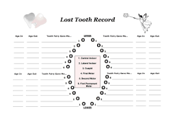 printable lost teeth record