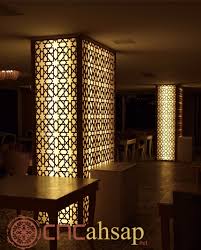 Dekoratif Isiklarilmis Sutun Seperator Kaplama Decorative Lighted Column Seperator Coating Urun Tasarimi Modern Ic Dekorasyon Aydinlatma Elemanlari