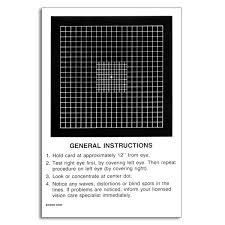 Amsler Grid Refined Central Pad Of 50 Ophthalmic Singapore