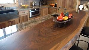 Wood slab countertop | littlebranch farm. Walnut Slab Bartop Rustic Kitchen Denver By T Scholl Fine Woodworks Houzz