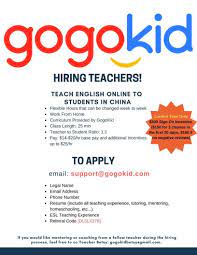 Gogokid Make Money Teaching English Online Teaching English Online Teaching English Teaching