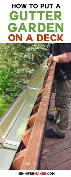 4.9 out of 5 stars 28. Diy Gutter Garden For A Deck Railing Jennifer Maker