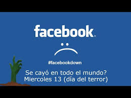 Una súbita caída en la red social facebook se registró este viernes 13, en distintos países, lo que puso a trabajar las mentes creativas en el diseño de memes. Facebook De Terror Miercoles 13 De Marzo Del 2019 Se Cayo En Todo El Mundo Youtube