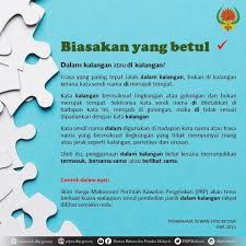 Gaya tulisan d.bahasa tulisan e.kelayakan. Biasakan Yang Betul Dewan Bahasa Dan Pustaka Malaysia Facebook