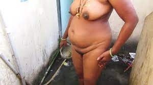 Indian mom nude bath