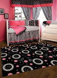 Black And Pink Rug Pin On Baby Girl Rooms