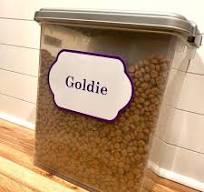 Personalized Dog Food Container Label | Custom Pet Food ...