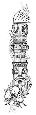 In the free printable tiki Sito Org Artchive Tiki Totem By Rebecca Hahn Tiki Artwork Tiki Totem Tiki Drawings