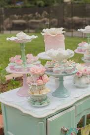 Pink Vintage Tea Party Kara S Party Ideas Vintage Tea Parties Tea Party Bridal Shower Tea Party Birthday