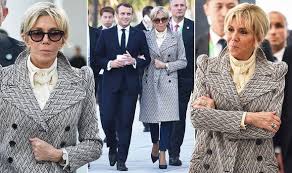 Supportive yet discreet, strong but without ambition, the president's wife is a huge hit in a country which reveres alluring older women. Brigitte Macron News Emmanuel Macron S Wife Looks Chic In Shanghai Wearing Bold Jacket Express Co Uk