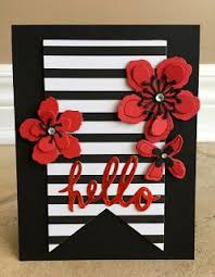 Black And Red Greeting Cards Pin On Stampin Up