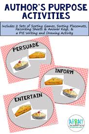 Authors Purpose Sorting Activities Reading Comprehension Reading Comprehension Education Authors Authors Purpose Authors Purpose Activities Sorting Activities