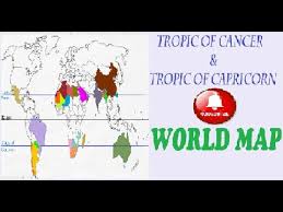The tropic of capricorn (or the southern tropic) is the circle of latitude that contains the subsolar starting at the prime meridian and heading eastwards, the tropic of capricorn passes through 10 countries: Tropic Of Cancer Capricorn Pass Through The Following Countries Youtube