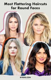 3 Of The Most Flattering Haircuts For Round Faces Round Face Haircuts Hairstyles For Round Faces Medium Hair Styles
