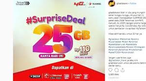 Jadi hanya pelanggan terpilih saja yang bisa mengakses dan membeli paket combo simpati diatas. Hot Promo Surprise Deal Internet 25 Gb Telkomsel Ini Cara Memperolehnya Tribun Jambi