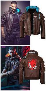 Cyberpunk 2077 Bomber Women Men Samurai Leather Jacket Takerlama Cyberpunk Clothes Stylish Leather Jacket Jackets