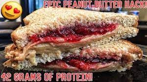 High Protein Bodybuilding Peanut Butter Jelly Sandwich Healthy Recipe Protein Chef Inspired Youtube