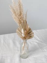 Pampas Grass Dried Palm Spear Floral Vase Arrangment Bunny Tails Home Decor Lagurus Home Decoration Floral Vase Floral Vase Arrangements Dried Flower Arrangements