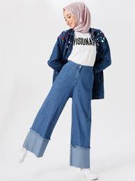 Benin Bol Paca Kot Pantolon Tesettur Kombinleri Benin Bol Paca Kot Pantolon Tesettur Kombinleri Fashion Hijab Jeans Hijab Outfit