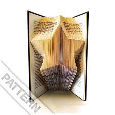 Star Pattern Christmas Book Folding Folded Book Art Book Art