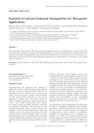 Constantly referred to as kk, it is on the west coast of sabah within the west coast division. Pdf Potential Of Calcium Carbonate Nanoparticles For Therapeutic Applications