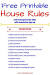 Family Simple House Rules