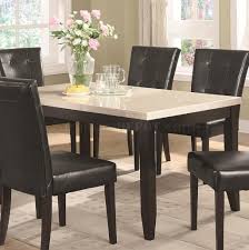 As you can imagine, it's super easy to apply, as it goes on smoothly. Cappuccino Finish White Faux Marble Top Dining Table W Options