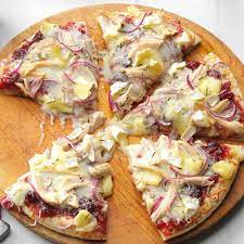 Cranberry Brie Turkey Pizza Recipe Turkey Pizza Pizza Variety Cranberry Recipes