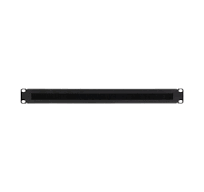 NavePoint 1U Rack Mount Cable Management Panel with Tidy Brush Slot, Black