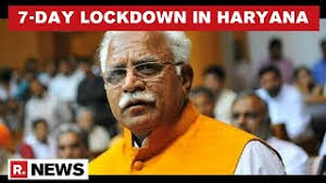 The complete lockdown will come into effect from monday and last for 7 days, haryana home and new delhi: Ylgtnnmzlhgnzm