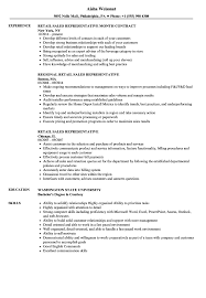 Here we have a resume for a sales executive with job history as national sales manager and account director. Retail Sales Representative Resume Samples Velvet Jobs