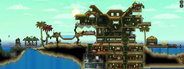 The world is your canvas and the ground itself is your paint. Starbound Island Build Terraria House Ideas Terraria Cute766