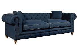 Over 8,000 sofas & couches great selection & price free shipping on prime eligible orders Armstrong Quick Ship Denim Fabric Chesterfield Sofa Group Club Furniture