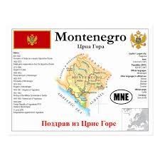 Pin By Pako On A Montenegro Map Postcard Map