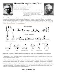 Sivananda Yoga Chart Bikram Yoga Yoga Chart Yoga