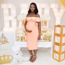 Baby Shower Dress Ideas For Black Women Baby Shower Themes Fashion Themes For Boys And Girls In 2020 Baby Shower Dresses Baby Shower Outfit Maternity Dresses