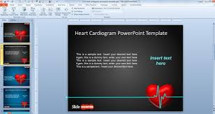 Who said free powerpoint templates were supposed to be boring? Free Animated Powerpoint Template With Heart Cardiogram Animation