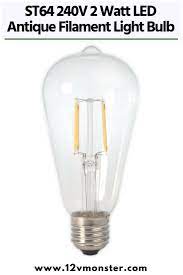 st64 240v 2 watt led antique filament light bulb vintage nostalgic loft lighting light bulb bulb filament bulb lighting