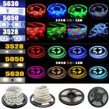 5m 300 Led Strip Light 3528 5050 5630 Smd Rgb Ribbon Tape Roll Waterproof Dc 12v Ebay