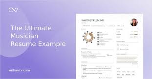 Musical theatre and vocal performance resumes are slightly different. Musician Resume Examples Inside How To Tips Enhancv