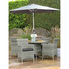 With a wide selection of table and chair materials and styles to choose from, such as our nevada rattan furniture collection, helsinki bistro sets and wooden garden furniture sets, you can complete your outdoor space with ease and start making the most of the brighter weather. Hartman Westbury Garden Dining Set 4 Seater Leekes